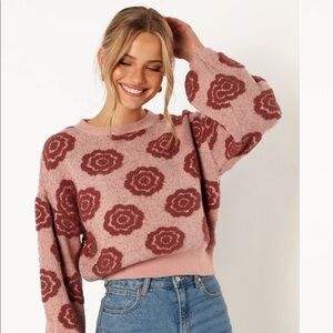 Petal and Pup Pink Rose Sweater
